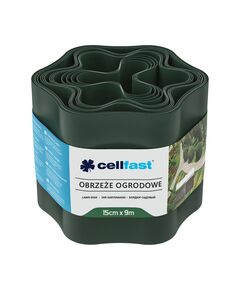 Бордюр газонний хвилястий темно-зелений 15 см x 9 м CELLFAST 30-022H, фото  | SNABZHENIE.com.ua