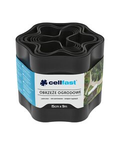 Черные бордюры 15 см x 9 м CELLFAST (30-032H) для огорода и газона, фото  | SNABZHENIE.com.ua