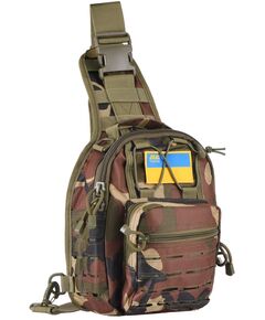 Сумка Слінг 2Е Tactical Laser Cut 2.5л, темний камуфляж, фото  | SNABZHENIE.com.ua