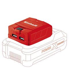 Einhell Зарядний пристрій USB для акумуляторів TE-CP 18 Li USB - Solo акум., PXC, 18В, 2хUSB, 1А/2.1А, 0.06 кг, фото  | SNABZHENIE.com.ua