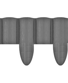 Cellfast Газонна огорожа 4 ECO, 10 секцій по 240 мм, 2.4м, сірий, фото  | SNABZHENIE.com.ua