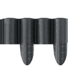 Cellfast Газонна огорожа 4 ECO, 10 секцій по 240 мм, 2.4м, чорний, фото  | SNABZHENIE.com.ua