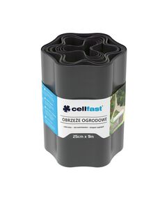 Cellfast Стрічка газонна, бордюрна, хвиляста, 25см x 9м, графіт, фото  | SNABZHENIE.com.ua