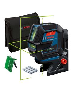 Bosch Нівелір лазерний Professional GCL 2-50 G, до 15 м, ± 0.3 мм/м, з тримачем RM 10, чохлом, мішенню, 0.58 кг, фото  | SNABZHENIE.com.ua