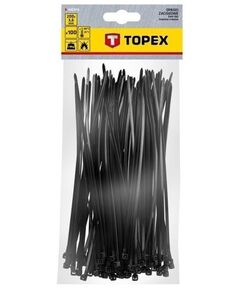 Хомути TOPEX 44E976 3,6 x 200 мм, 100 шт, чорний, фото  | SNABZHENIE.com.ua