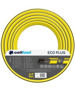 Cellfast Шланг садовий ECO PLUS 3/4" 20м, 3 шари, до 20 Бар, -10…+50°C, фото  | SNABZHENIE.com.ua