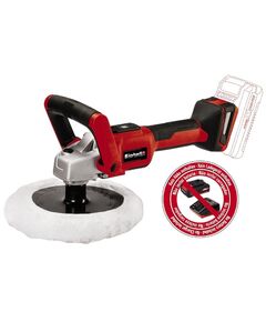 Einhell Шліфмашина полірувальна CE-CP 18/180 Li E - Solo, PXC акум, d180 мм, 18В (без АКБ і ЗП), фото  | SNABZHENIE.com.ua