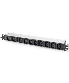 Пристрій розподілу електроживлення DIGITUS 1U, 8xC13, 2xC19, 16A, 250V, вилка C20, фото  | SNABZHENIE.com.ua