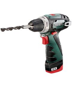 Metabo Шурпокрут-дриль POWERMAXX BS BASIC, акумуляторний, 2*12В, 2 Аг, 0-360/0-1400об/хв, патрон 1-10мм, шестигранник, 17/34Нм, фото  | SNABZHENIE.com.ua