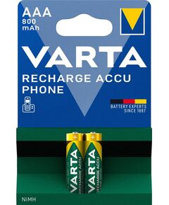 Акумулятор Varta NI-MH Phone  AAA 800 мА•г, 2шт, фото  | SNABZHENIE.com.ua
