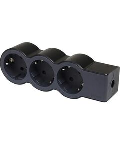 Подовжувач мережевий Legrand стандарт, без кабелю, 3xТипF, 16A, чорний, фото  | SNABZHENIE.com.ua