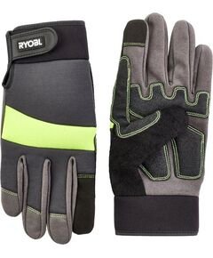 Ryobi Рукавички робочі RAC811XL, захист від порізів, вологозахист, р.XL, сіро-жовтий, фото  | SNABZHENIE.com.ua