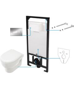 Інсталяційна система Deante Avis 6 в 1, біла, фото  | SNABZHENIE.com.ua