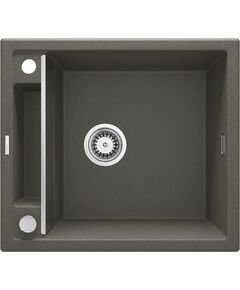 Мийка кухонна Deante Magnetic, граніт, квадрат, без крила, 560х500х219мм, чаша - 1, врізна, антрацит, фото  | SNABZHENIE.com.ua