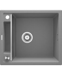 Мийка кухонна Deante Magnetic, граніт, квадрат, без крила, 560х500х219мм, чаша - 1, врізна, сірий, фото  | SNABZHENIE.com.ua
