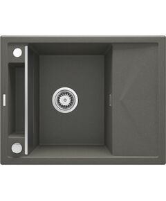 Мийка кухонна Deante Magnetic, граніт, прямокут., с крылом, 640х500х219мм, чаша - 1, врізна, антрацит, фото  | SNABZHENIE.com.ua