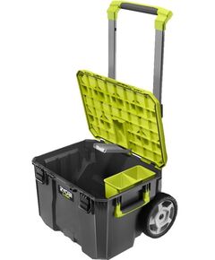 Ryobi Ящик модульний для інструменту Link RSL201, на коліщатках, телескопічна ручка, 39х57х49.5см, пластик, фото  | SNABZHENIE.com.ua