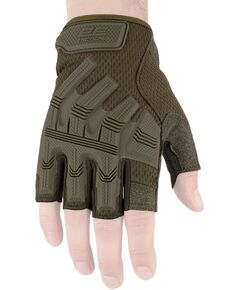 Рукавички тактичні 2E, безпалі, XL, зелені, фото  | SNABZHENIE.com.ua