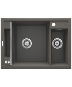 Мийка кухонна Deante Magnetic, граніт, прямокут., з крилом, 690х500х219мм, чаша - 1.5, врізна, антрацит, фото  | SNABZHENIE.com.ua