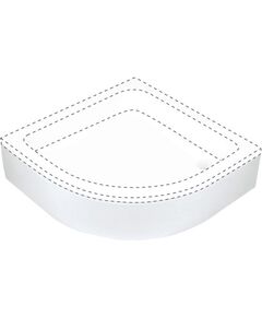 Кришка Deante Plus II душового піддону, напівкругла, 90 см, білий, фото  | SNABZHENIE.com.ua