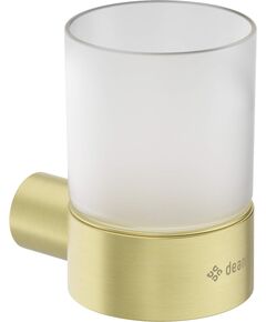Стакан Deante Round для зубної щітки, підвісний, брашоване золото, фото  | SNABZHENIE.com.ua