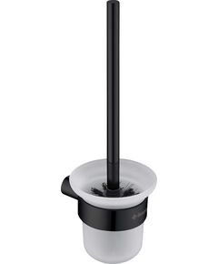 Щітка Deante Round туалетна, підвісна, чорний, фото  | SNABZHENIE.com.ua