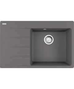 Мийка кухонна Franke Centro, фраграніт, прямокутник, з крилом, 780х500х200мм, чаша - 1, врізна, CNG 611-78 TL , сірий камінь, фото  | SNABZHENIE.com.ua