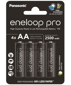 Акумулятор Panasonic Eneloop NI-MH  Pro AA 2500 мАг, 4 шт., фото  | SNABZHENIE.com.ua
