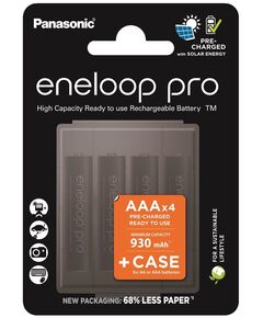 Акумулятор Panasonic Eneloop NI-MH  Pro AAA 930 4 шт, з кейсом для зберігання, фото  | SNABZHENIE.com.ua