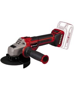 Einhell Шліфмашина кутова акумуляторна TP-AG 18/125 CE QLI - Solo, PXC, 125мм, 18В, 3000-10500об&bull;хв, постійні оберти, 1.7кг, без АКБ і ЗП, фото  | SNABZHENIE.com.ua