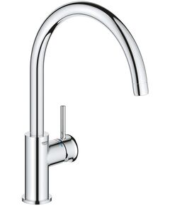 Змішувач для кухні Grohe BauClassic, довж.виливу - 223мм, поворотний, 1важіль, хром, фото  | SNABZHENIE.com.ua
