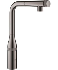 Змішувач для кухні Grohe Essence Smart Control, довж.виливу - 199мм, поворотний/витяжний, вентиль/кнопка, графіт, фото  | SNABZHENIE.com.ua