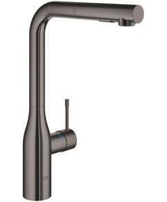Змішувач для кухні Grohe Essence, довж.виливу - 204мм, поворотний/витяжний, 1важіль, графіт, фото  | SNABZHENIE.com.ua