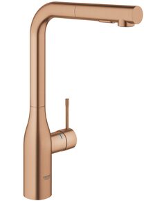 Змішувач для кухні Grohe Essence, довж.виливу - 204мм, поворотний/витяжний, 1важіль, матовий теплий захід сонця, фото  | SNABZHENIE.com.ua