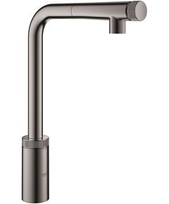 Змішувач для кухні Grohe Minta Smart Control, довж.виливу - 199мм, поворотний/витяжний, вентиль/кнопка, графіт, фото  | SNABZHENIE.com.ua