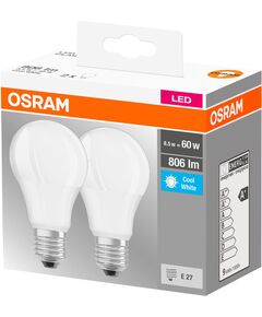 Osram Набір ламп 2шт LED E27 8.5Вт 4000К 806Лм A60, фото  | SNABZHENIE.com.ua