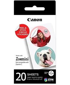 Папір Canon ZINK™ 1.3" у вигляді круглих наліпок, 20 арк., фото  | SNABZHENIE.com.ua