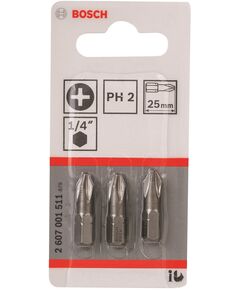Bosch Біти Extra-Hart PH2, 25мм, 3шт, фото  | SNABZHENIE.com.ua