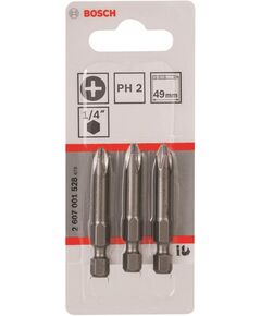Bosch Біти Extra-Hart PH2, 49мм, 3шт, фото  | SNABZHENIE.com.ua