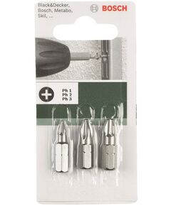Bosch Біти набір: PH1, PH2, PH3, 25мм, фото  | SNABZHENIE.com.ua
