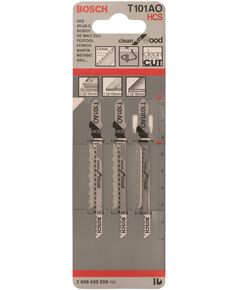 Bosch Полотно пиляльне для електролобзика по дереву T 101 AO, 1.4х83мм, 3шт, фото  | SNABZHENIE.com.ua