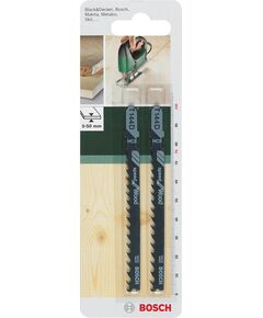 Bosch Полотно пиляльне для електролобзика HSC по дереву, T 144 D, 4-5.2х100мм, 2шт, фото  | SNABZHENIE.com.ua