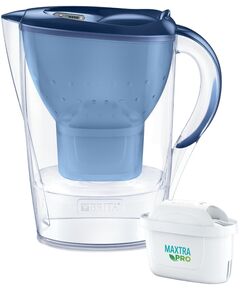 Фільтр-глечик Brita Marella Memo MXPro 2.4л (1.4л очищеної води) з фільтр-картриджем, синій, фото  | SNABZHENIE.com.ua