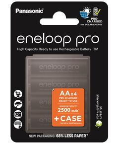 Акумулятор Panasonic Eneloop NI-MH  Pro AA 2500  мАг 4 шт, з кейсом для зберігання, фото  | SNABZHENIE.com.ua