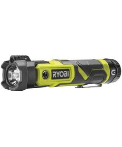 Ryobi Ліхтар ручний акумуляторний USB Lithium RLP4-120G, 4В, 2А·год, 640лм, 3 функції освітлення, поворотна головка, магніт, 0.18кг, фото  | SNABZHENIE.com.ua