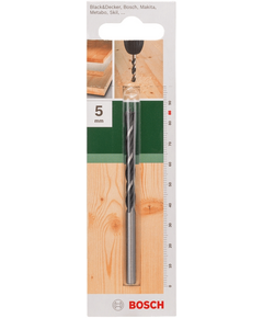 Bosch Свердло по дереву спіральне 5x50мм, фото  | SNABZHENIE.com.ua