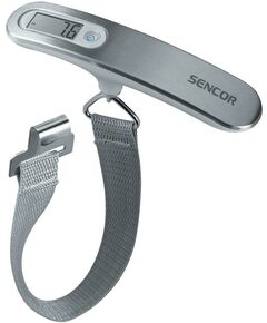 Ваги Sencor для багажу, 50кг, CR2032x1 в комплекті, пластик, сірий, фото  | SNABZHENIE.com.ua