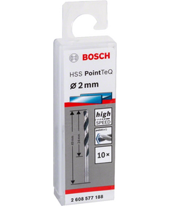 Bosch Свердло по металу HSS-PointTeQ, 2х24х49мм, 10шт, фото  | SNABZHENIE.com.ua