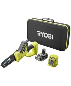 Ryobi Пила ланцюгова акумуляторна ONE+ HP RY18PSX15A-120T 18B 1х2А&middot;год ЗП шина 15см безщіткова 6м/с 1.19кг кейс, фото  | SNABZHENIE.com.ua
