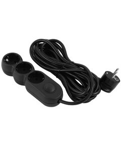 2E Подовжувач мережевий Plus 3хТип F, 3х1мм кв, 10A, 5м, чорний, фото  | SNABZHENIE.com.ua